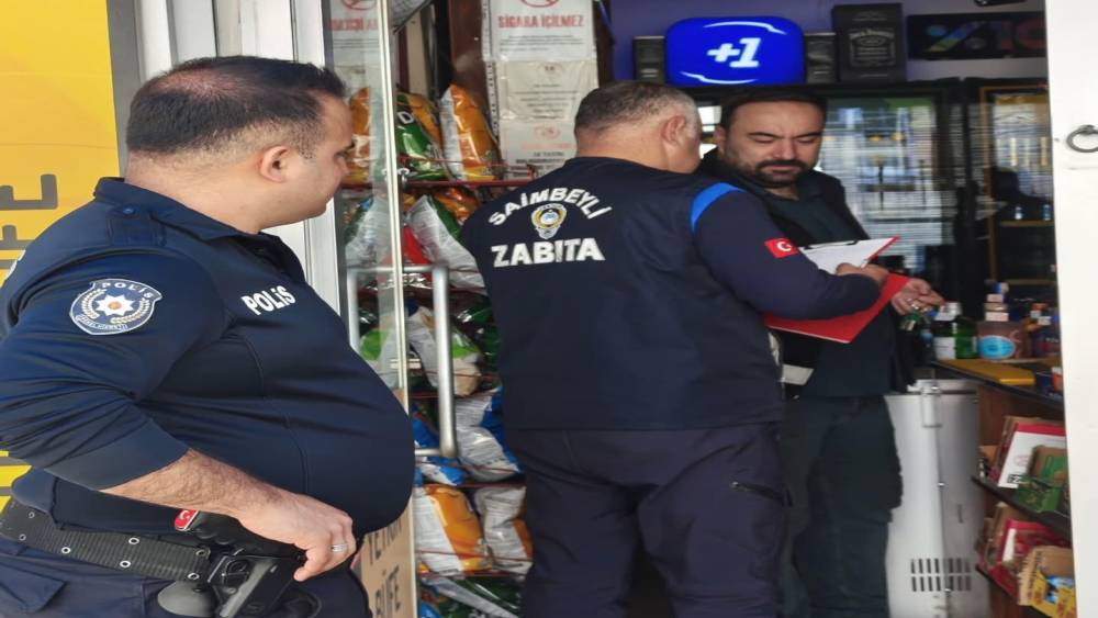 Saimbeyli&rsquo;de zabıta ve polis ekiplerinden ortak denetim
