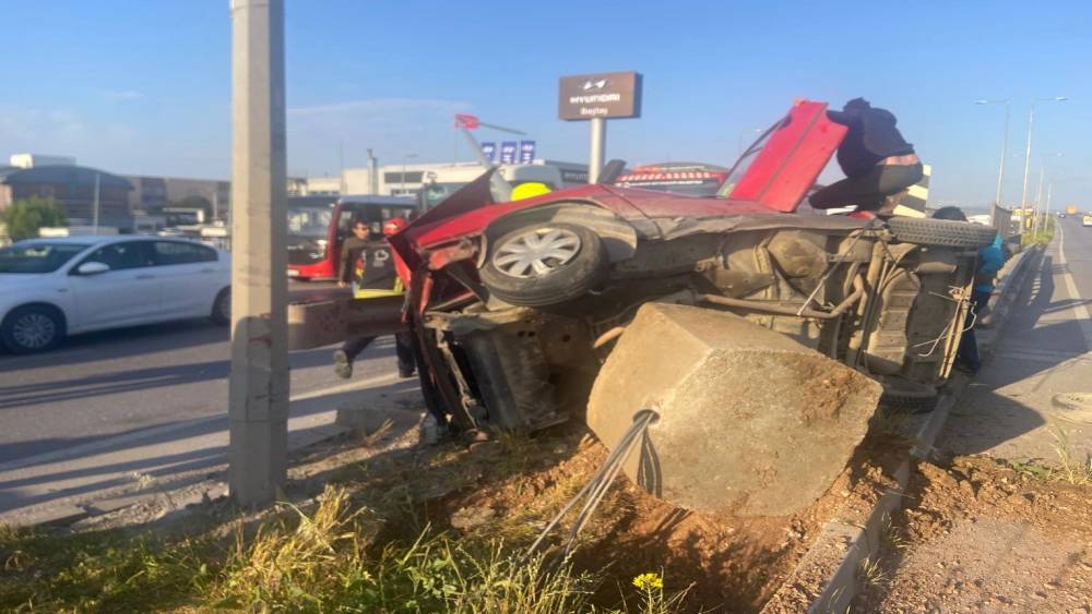 Bandırma&rsquo;da kaza: 1 yaralı
