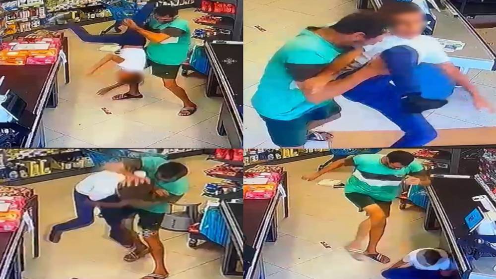 &Ccedil;ocuğu yerden yere vurarak darp etti, o anlar kameraya yansıdı: Ş&uuml;pheli yakalandı
