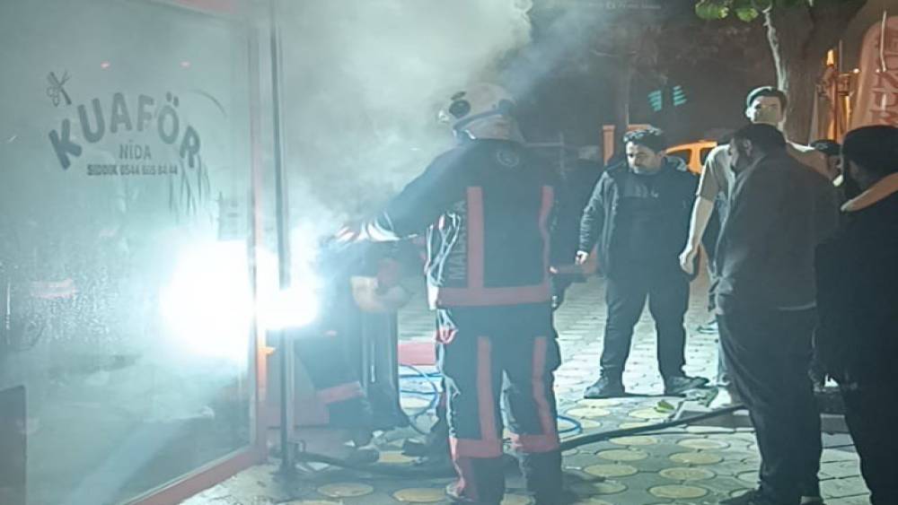 Malatya’da iş yerinde korkutan yangın
