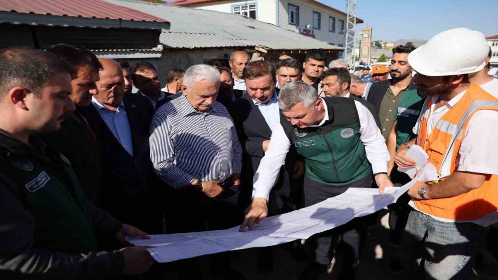 Yıldırım Otlukbeli&rsquo;ndeki Taşkın Koruma Projesini inceledi
