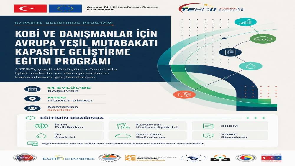 MTSO&rsquo;dan KOBİ ve danışmanlara yeşil d&ouml;n&uuml;ş&uuml;m eğitimi
