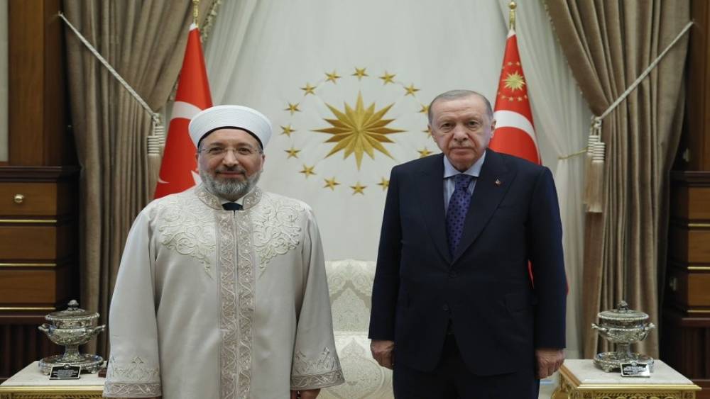 Cumhurbaşkanı Erdoğan, Diyanet İşleri Başkanı Arpaguş&rsquo;u kabul etti
