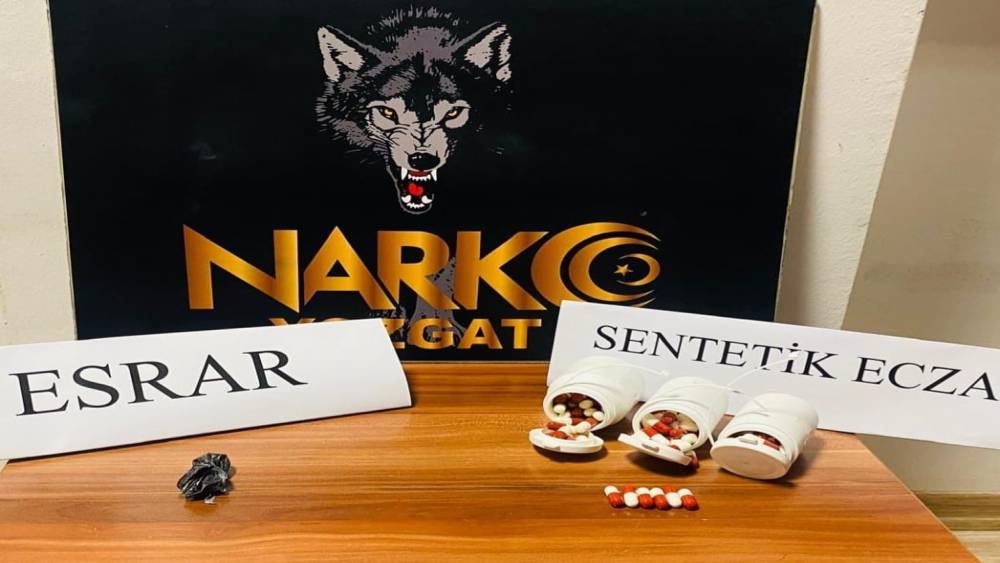 Yerköy’de 165 adet sentetik ecza maddesi ele geçirildi
