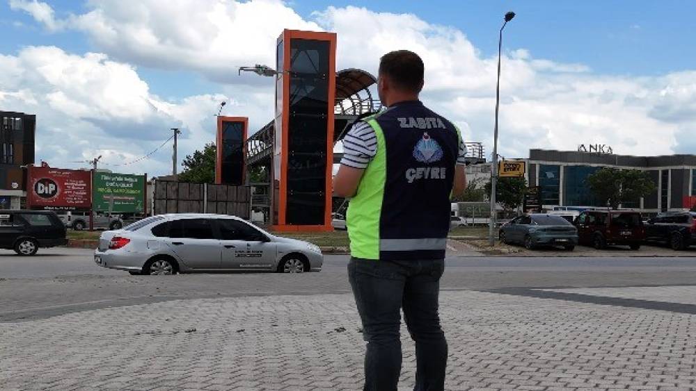 &Ccedil;evre zabıtasından drone destekli sıkı denetim
