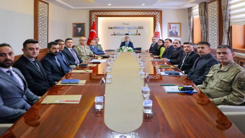 Bayburt&rsquo;ta g&uuml;venlik ve asayiş koordinasyonu değerlendirildi
