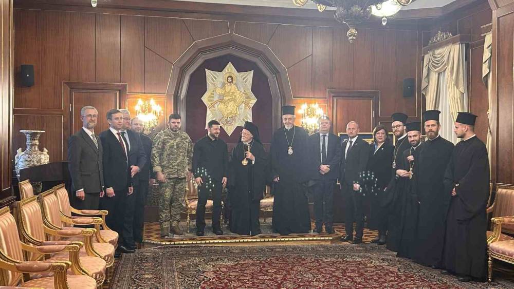 Ukrayna Devlet Başkanı Zelenskiy, Fener Rum Patriği Bartholomeos ile g&ouml;r&uuml;şt&uuml;
