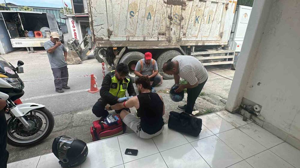 Samsun&rsquo;da motosiklet kazası: 1 yaralı
