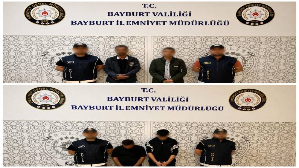 Bayburt&rsquo;ta 2 d&uuml;zensiz g&ouml;&ccedil;men ile 2 ş&uuml;pheli yakalandı
