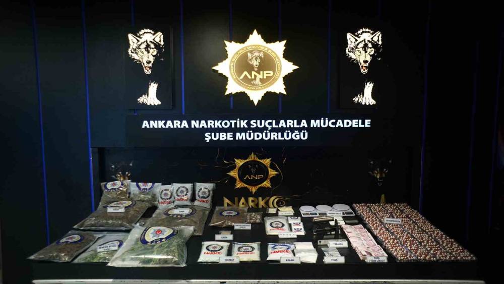 Ankara&rsquo;da uyuşturucu operasyonlarında 95 ş&uuml;pheli g&ouml;zaltına alındı

