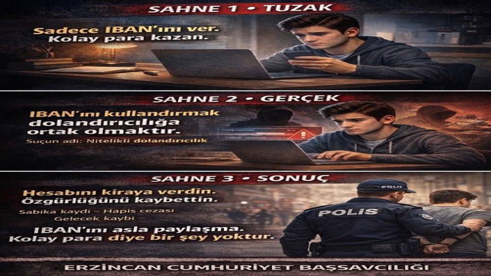 Erzincan&rsquo;da siber su&ccedil;lara karşı kapsamlı bilin&ccedil;lendirme &ccedil;alışması
