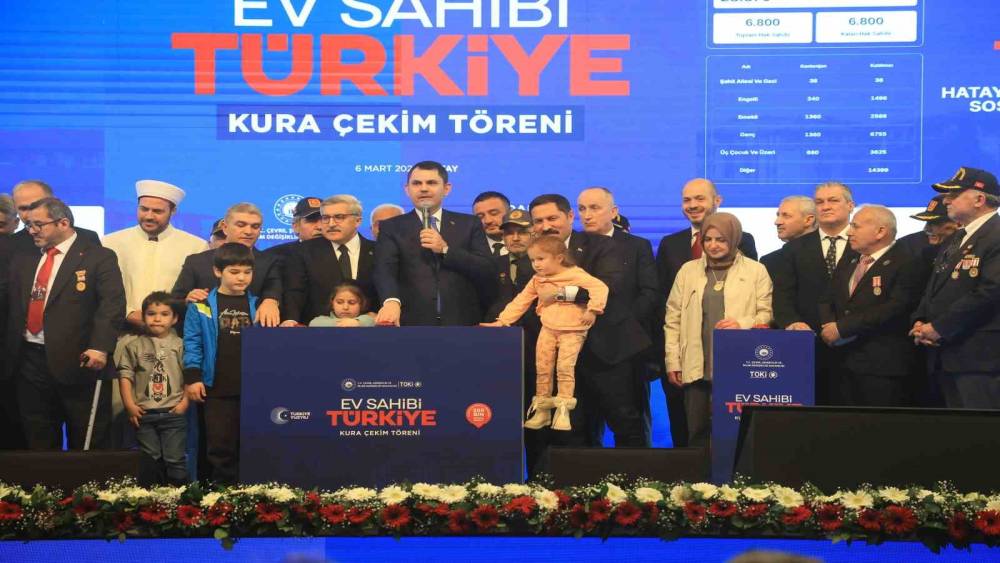Hatay&rsquo;da 13 bin 289 konutun kura &ccedil;ekim t&ouml;reni ger&ccedil;ekleşti
