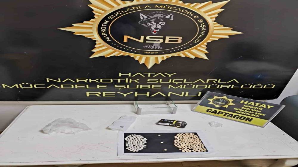 Reyhanlı&rsquo;da 315 adet Captagon hap  ele ge&ccedil;irildi
