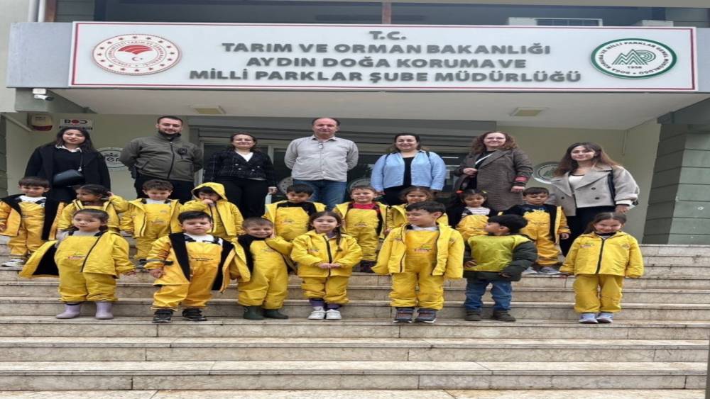 Aydın&rsquo;da anaokulu &ouml;ğrencileri Doğa Eğitim Merkezi&rsquo;ni gezdi
