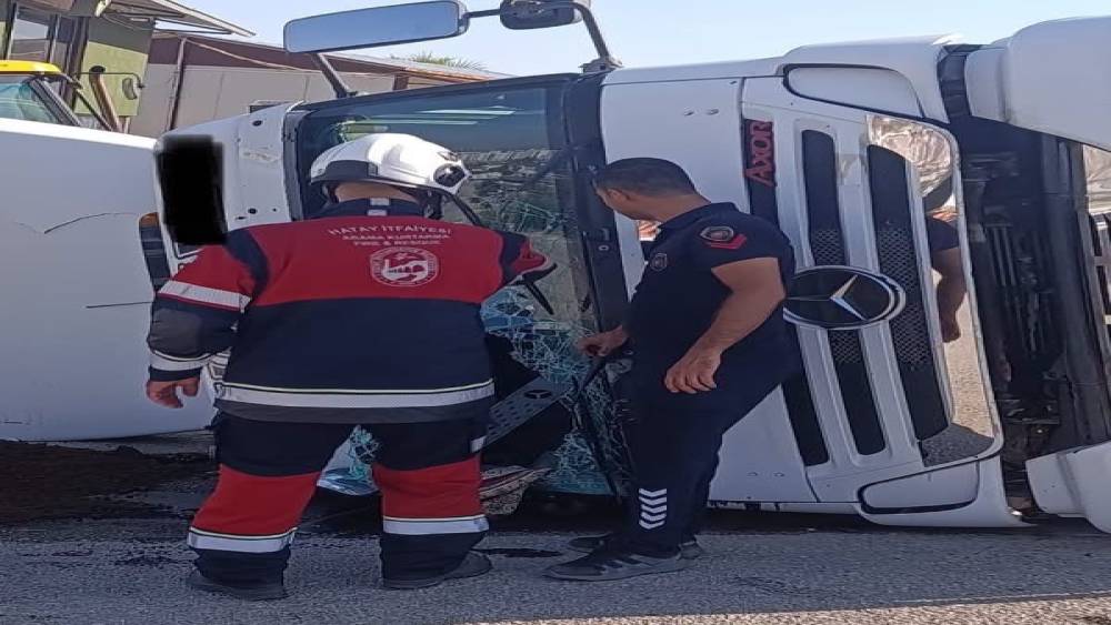 Kırıkhan&rsquo;da trafik kazası: 1 yaralı
