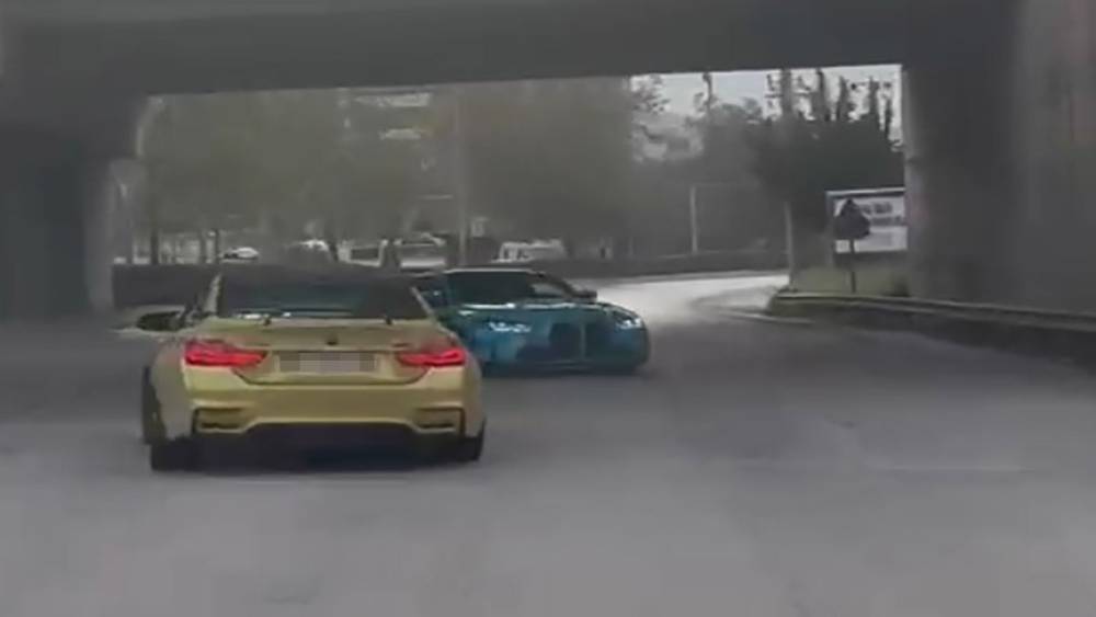 Drift pahalıya patladı, 2 araç trafikten men edildi
