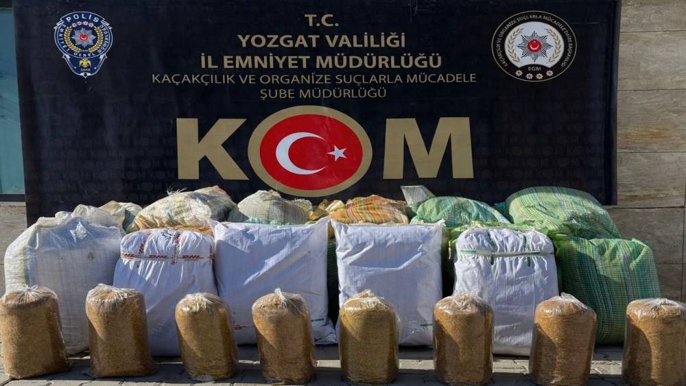 Yozgat&rsquo;ta 650 kilo t&uuml;t&uuml;n ele ge&ccedil;irildi
