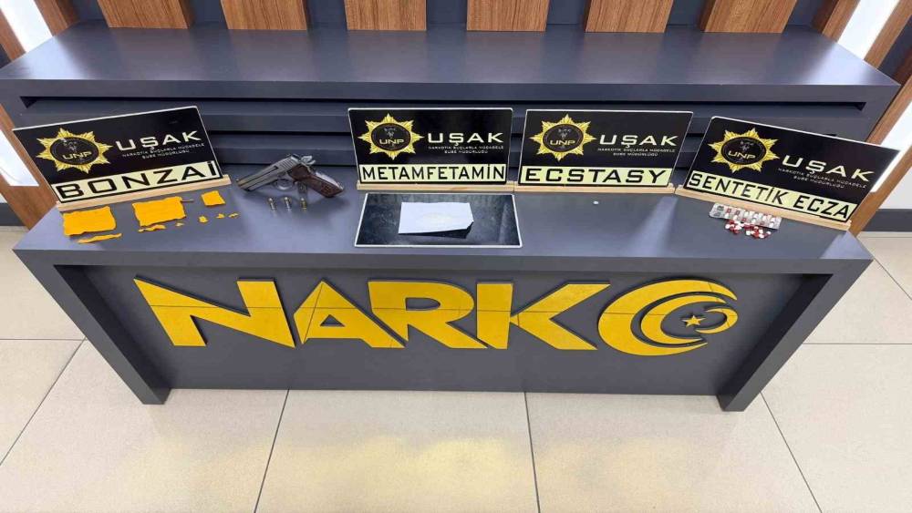 Uşak&rsquo;ta uyuşturucu operasyonu: 3 tutuklama
