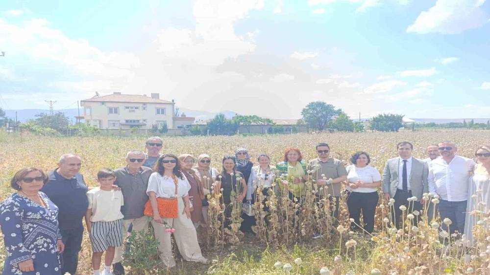 Kadın girişimciler Kuşadası&rsquo;ndan Isparta&rsquo;ya gidip haşhaş hasadı yaptı
