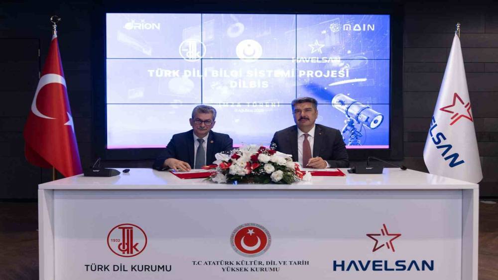 HAVELSAN ile TDK arasında Dijital D&ouml;n&uuml;ş&uuml;m ve Yapay Zeka İş Birliği Protokol&uuml; imzalandı

