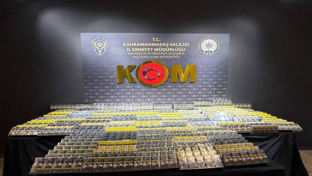 Kahramanmaraş&rsquo;ta ka&ccedil;ak telefon ve sigara operasyonu

