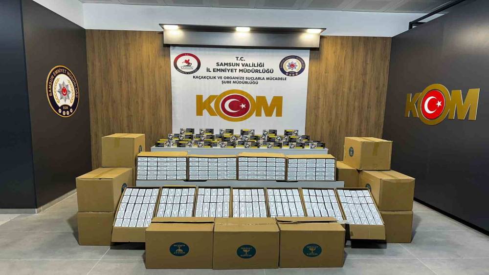 Samsun&rsquo;da 410 bin adet ka&ccedil;ak makaron ele ge&ccedil;irildi
