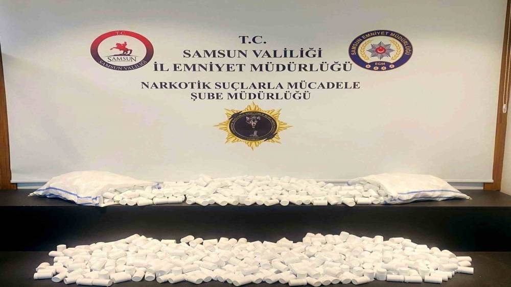 Samsun&rsquo;da 51 bin 800 uyuşturucu hap ele ge&ccedil;irildi

