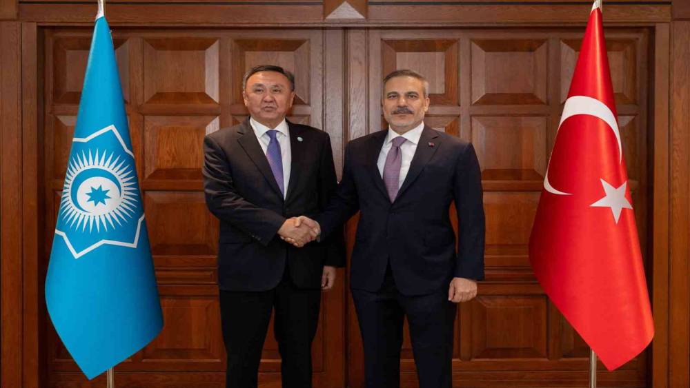 Bakan Fidan, T&uuml;rk Devletleri Teşkilatı Genel Sekreteri &Ouml;m&uuml;raliyev ile g&ouml;r&uuml;şt&uuml;
