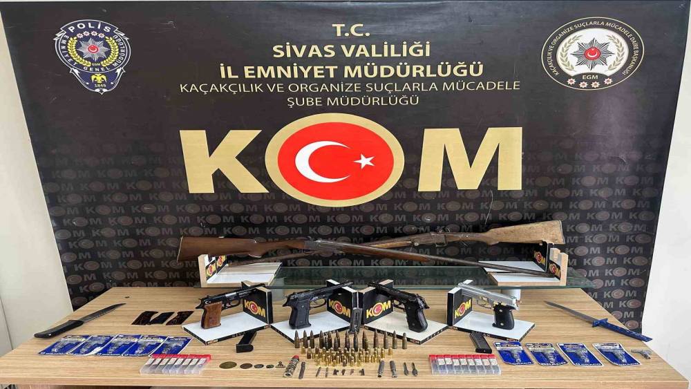 Sivas&rsquo;ta ka&ccedil;ak silah operasyonu: 1 kişi tutuklandı

