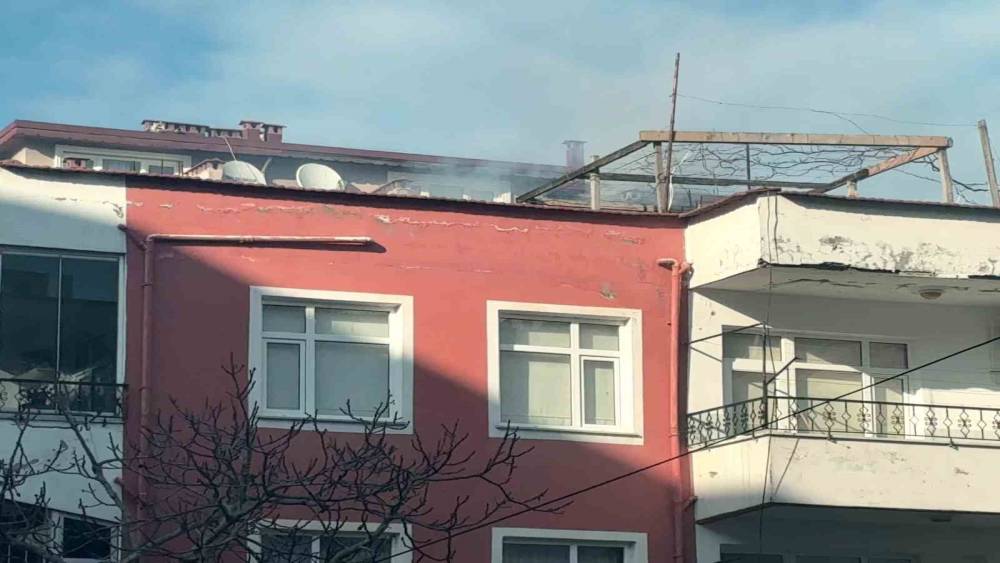 Ordu&rsquo;da 3 katlı binada korkutan baca yangını
