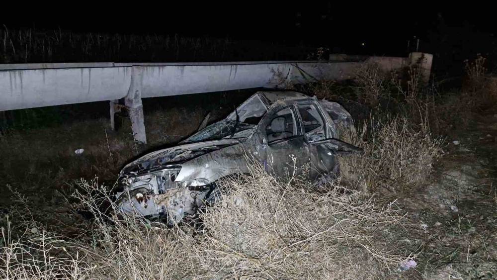 Takla atan otomobilden fırlayan şahıs hayatını kaybetti
