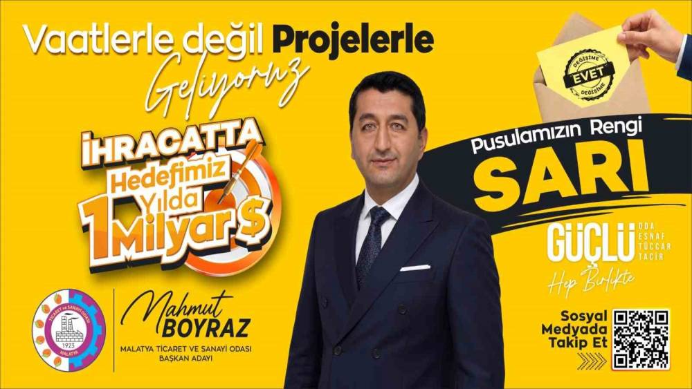 MTSO Başkan Adayı Boyraz&rsquo;ın pusula rengi belli oldu

