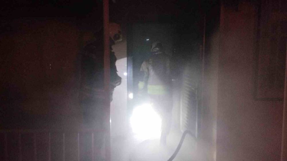 İskenderun&rsquo;da  ev yangını
