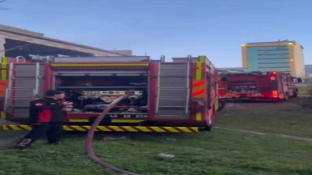 Kahramanmaraş&rsquo;ta fabrika yangını
