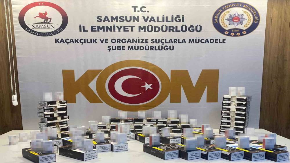 Samsun&rsquo;da 10 bin 980 doldurulmuş makaron ele ge&ccedil;irildi
