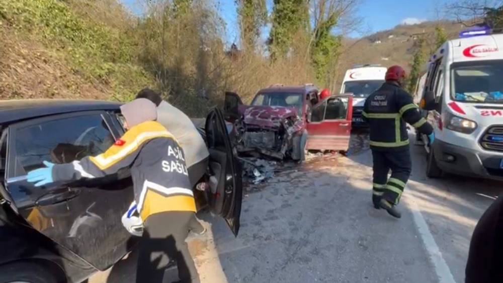 Ordu&rsquo;da trafik kazası: 6 yaralı
