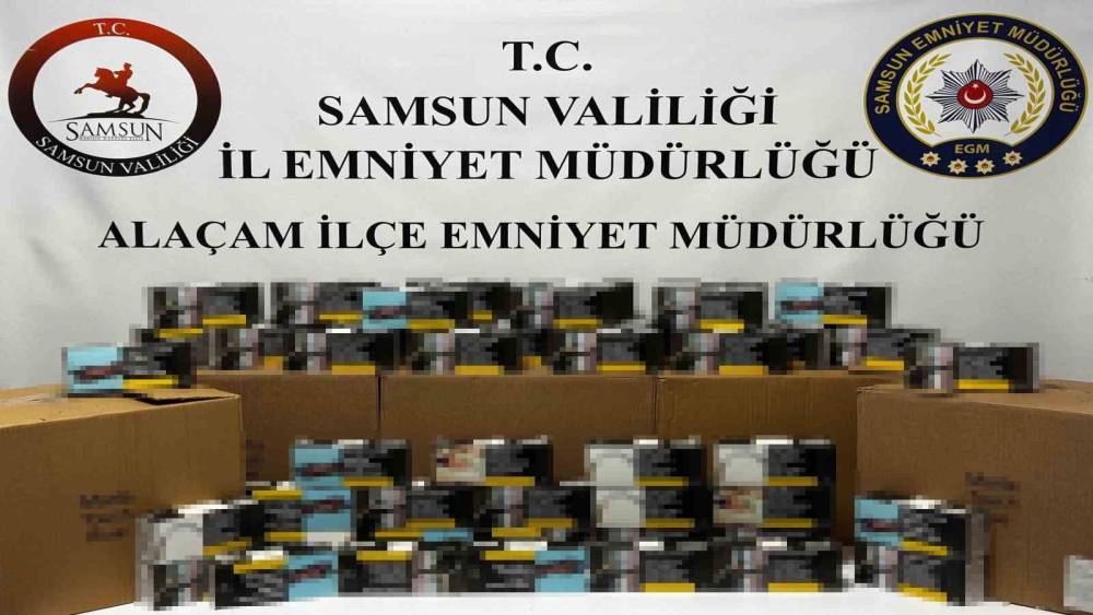 Samsun&rsquo;da 50 bin adet dolu makaron ele ge&ccedil;irildi
