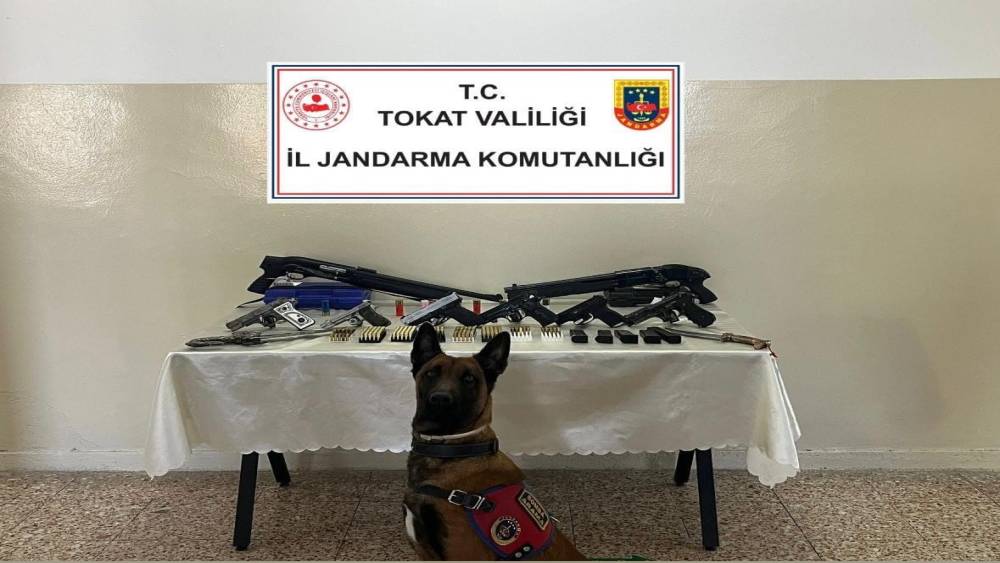 Tokat&rsquo;ta silah ve fişek ka&ccedil;ak&ccedil;ılığına darbe
