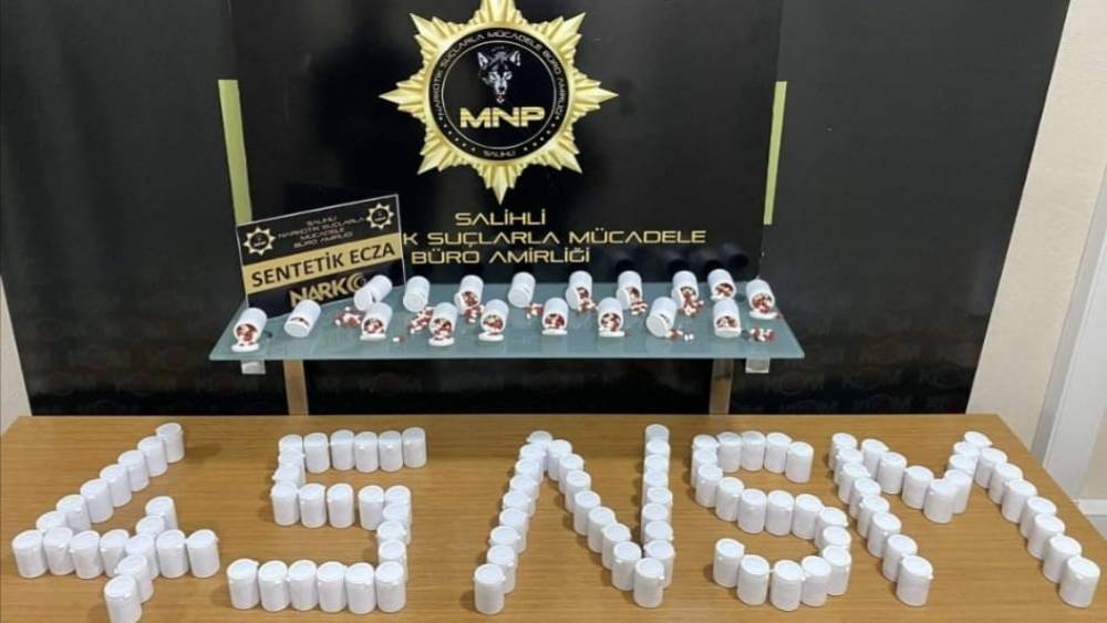 Manisa&rsquo;da 14 bin 866 adet sentetik hap ele ge&ccedil;irildi
