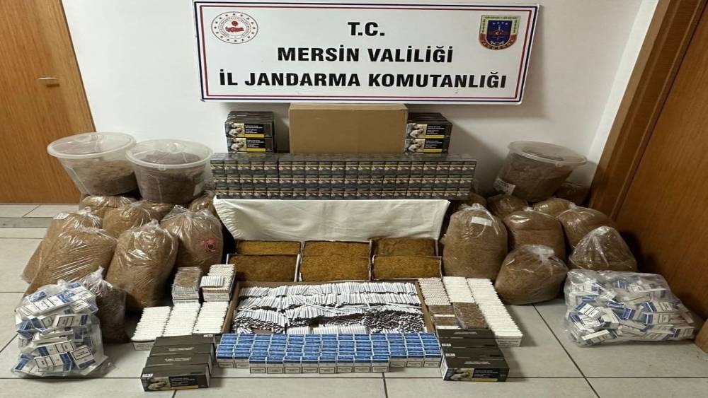 Mersin&rsquo;de sigara ka&ccedil;ak&ccedil;ılığı operasyonu: 2 g&ouml;zaltı
