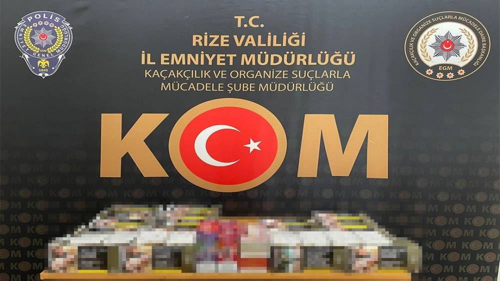 Rize&rsquo;de ka&ccedil;ak&ccedil;ılık operasyonu
