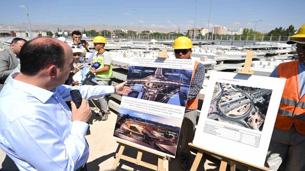 Konya&rsquo;nın raylı sistem projeleri hızla ilerliyor
