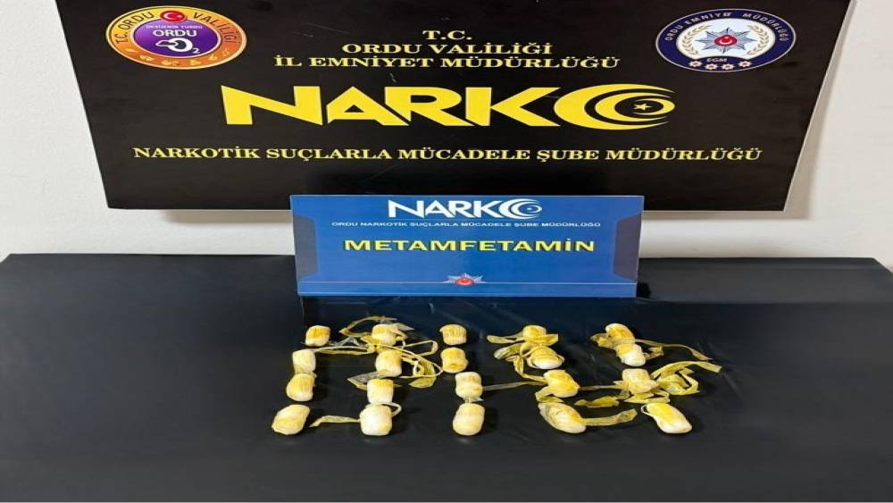 Yurtdışından T&uuml;rkiye&rsquo;ye midesinde uyuşturucu ile giren şahıs, Ordu&rsquo;da yakalandı
