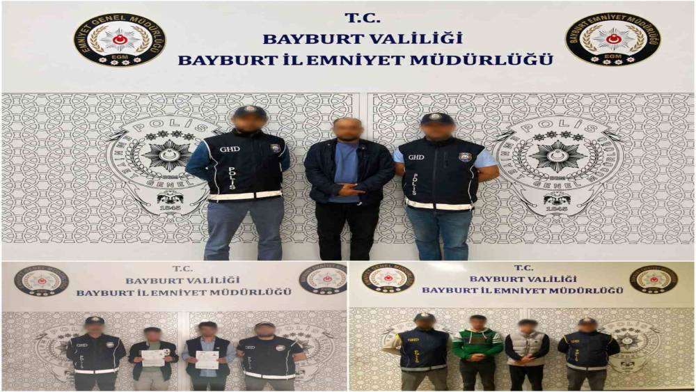 Bayburt&rsquo;ta d&uuml;zensiz g&ouml;&ccedil;le m&uuml;cadele: 5 g&ouml;&ccedil;men, 4 organizat&ouml;r yakalandı
