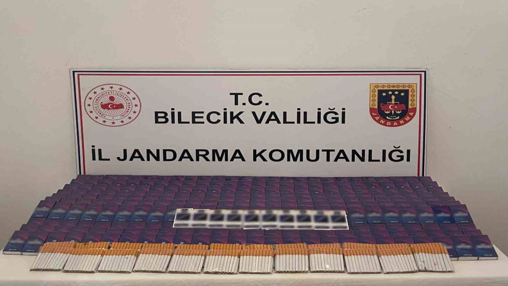 Bilecik&rsquo;te 9 bin 900 adet doldurulmuş makaron ele ge&ccedil;irildi
