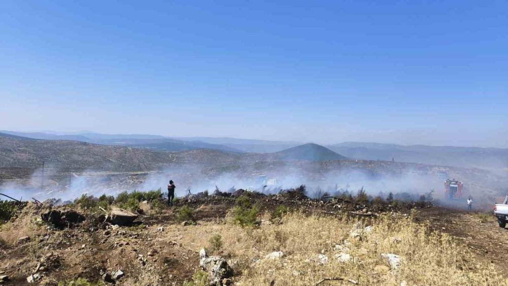 Menteşe&rsquo;de makilik yangını
