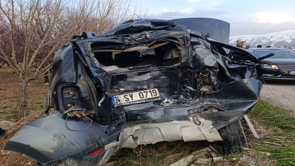 Malatya&rsquo;da feci kazanın g&ouml;r&uuml;nt&uuml;leri ortaya &ccedil;ıktı
