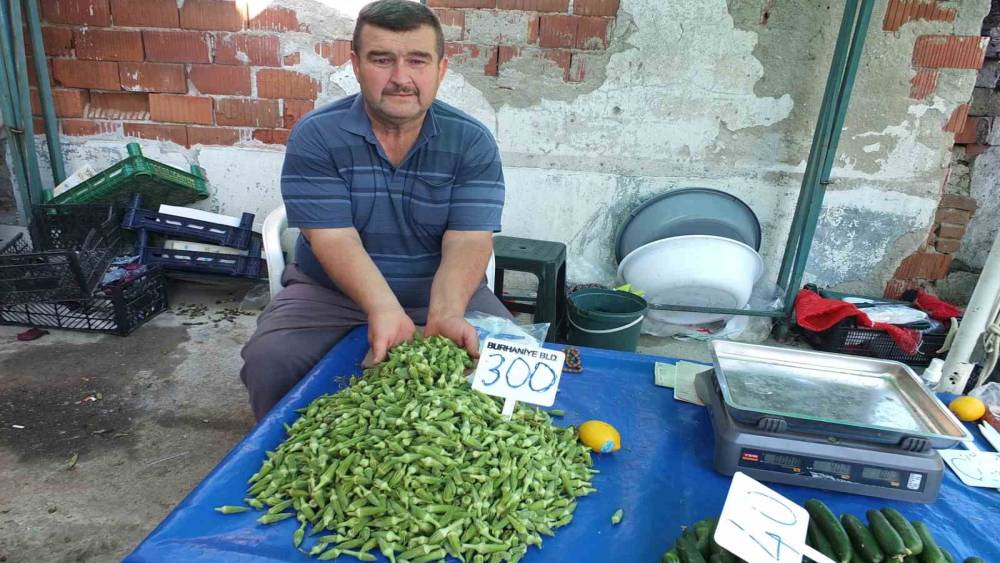 Burhaniye&rsquo;de bamya &uuml;reticisine kazandırdı
