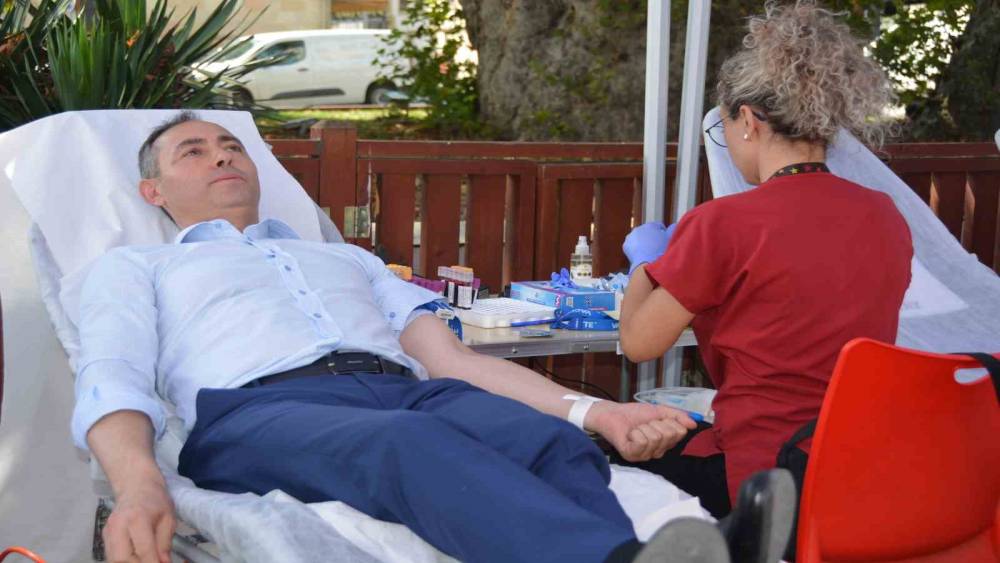 Ordu&rsquo;da kamu personelinden kan bağışı
