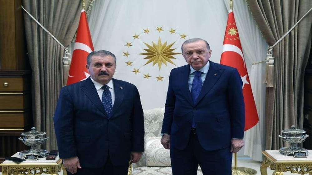 Cumhurbaşkanı Erdoğan, BBP Genel Başkanı Destici&rsquo;yi kabul etti
